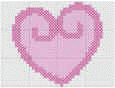 heart cross stitch pattern