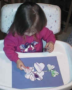heart flower paper craft