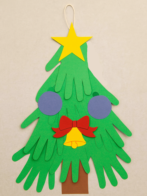 Handprint Christmas Tree Craft