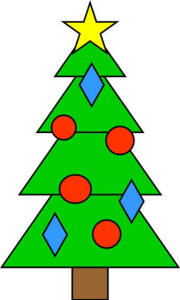 Christmas tree paper craft