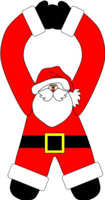 Santa Doorknob Hanger craft