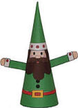 cone elf paper craft