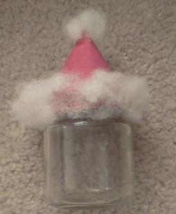 put on santa hat