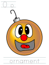 christmas ornament tracer pages