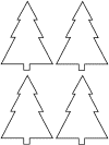 Christmas shapes coloring pages