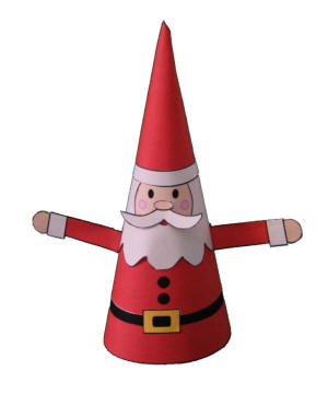 Cone Santa Paper Craft