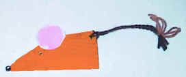 mouse paper finger puppet