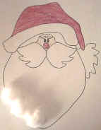 santa cotton ball craft