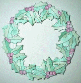 holly christmas wreath
