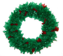 Tissue Paper Wreath (version 2)