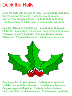christmas songs - Deck the Halls