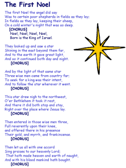 Christmas song - The First Noel