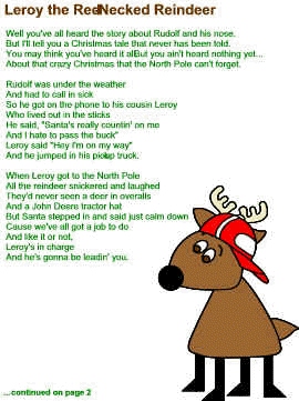 Leroy the Red-Necked Reindeer
