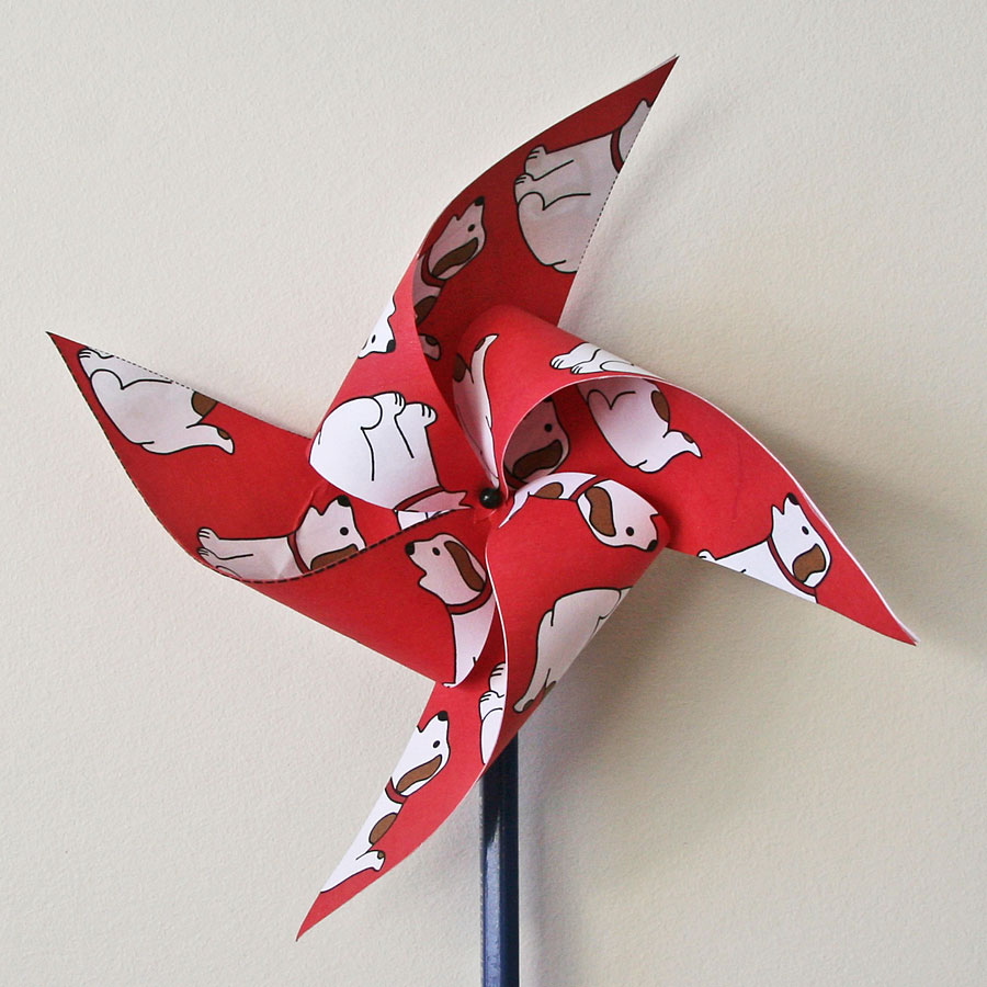 chinese new year paper pinwheel craft