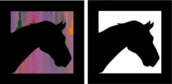 Silhouette or Stained Glass Horse Paper Craft