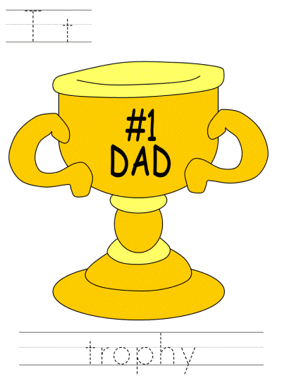father's day tracer pages