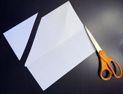 make triangles for the collar