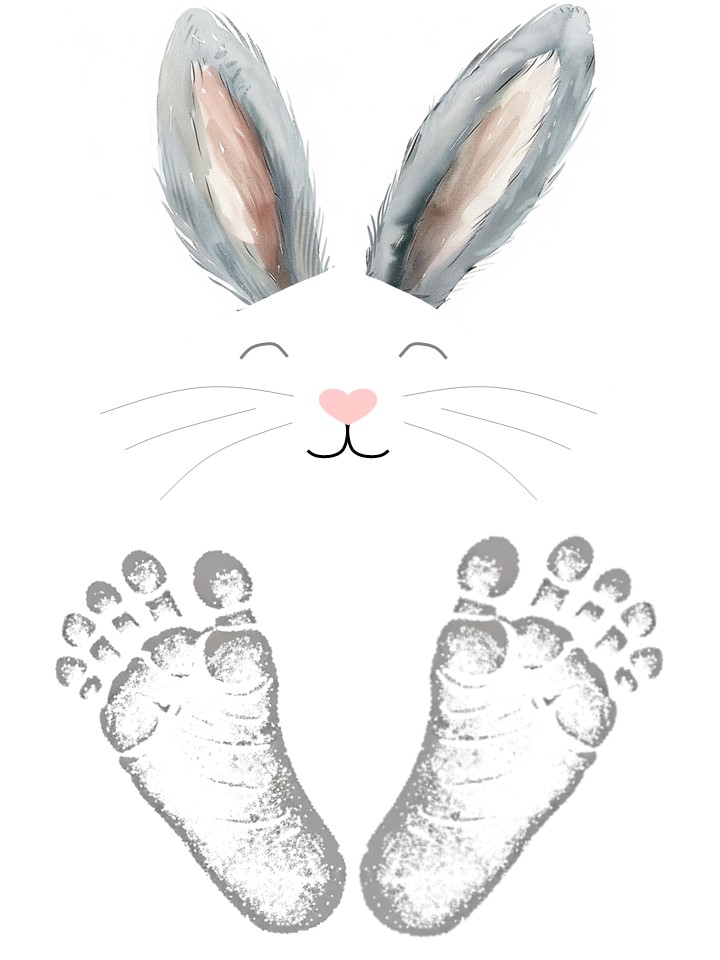 Easter Bunny Footprint Keepsake Craft