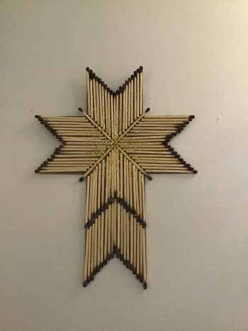 match stick cross project