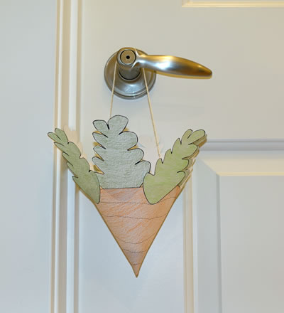 Easter basket that looks like a carrot