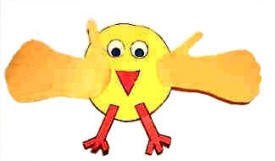 handprint chick craft