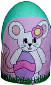 cute mouse easter egg holder