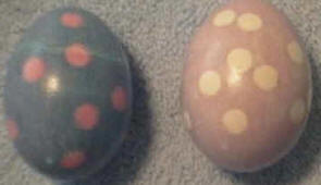 dying easter eggs