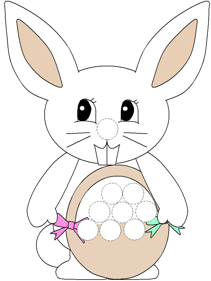 Easter bunny Bingo Dauber art