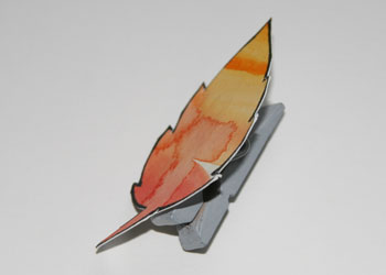 clothespin leaves craft