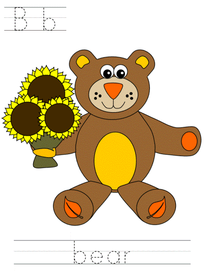 autumn tracer page - Bb bear