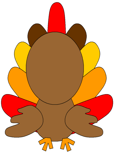 draw the face on the turkey worksheet
