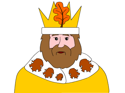 autumn king coloring page