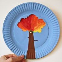 Fall Colour Changing Tree Craft