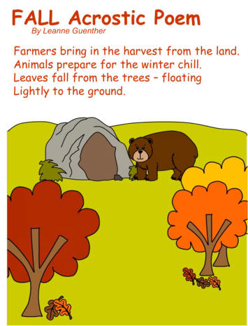 Fall acrostic poem