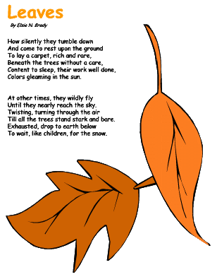 Leaves poem