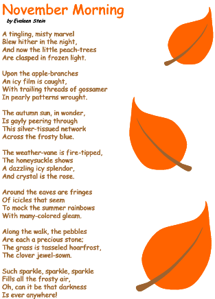 November Morning poem