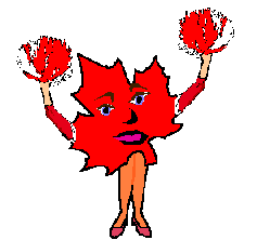 Maple leaf woman craft