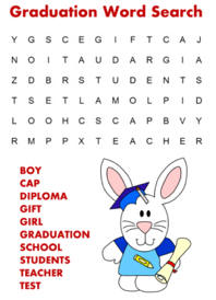 graduation word search puzzles
