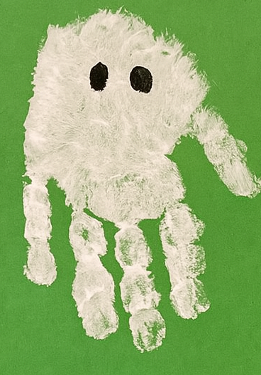 ghost handprint craft