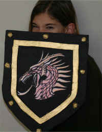 knights shield paper mache