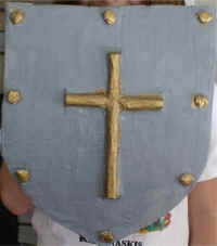 knights shield paper mache