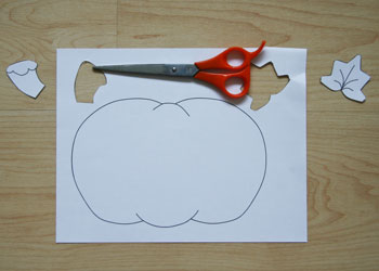 paper strip pumpkin craft