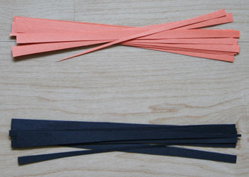 paper strip pumpkin craft