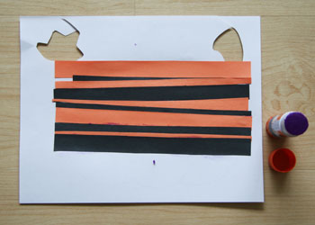 paper strip pumpkin craft