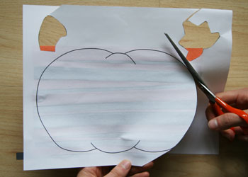 paper strip pumpkin craft