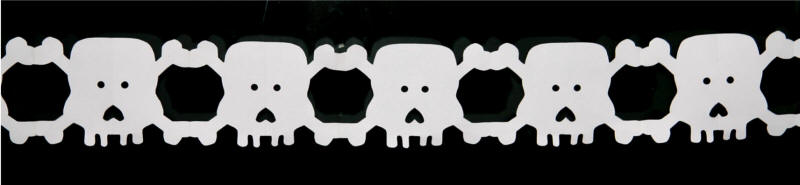 paper chain skulls