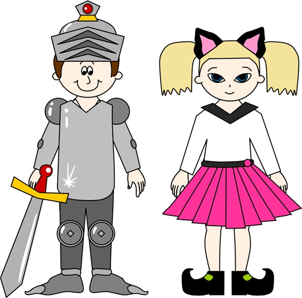 paper doll costumes