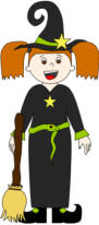 paper doll witch