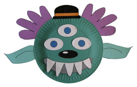 Alien Paper Plate Craft