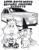 IBSD Halloween Safety Coloring Page 2